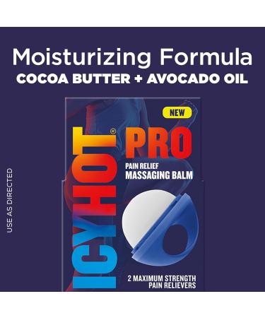 Icy Hot PRO Pain Relief Balm | Fast-Acting Muscle & Joint Relief | Moisturizing Formula with Menthol & Camphor | Easy-Grip Applicator | 1.25 Oz - International Shipping Available - Buy Online on GoSupps.com