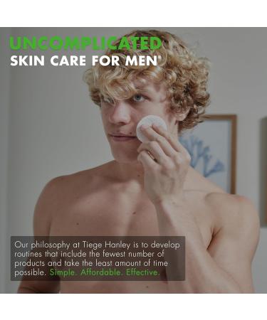 Tiege Hanley Glycolic Acid Pads for Men - Exfoliating Daily Skin Care Wipes | 18.5% Acid Complex for Forehead Nose & Cheeks | 1-Pack - Buy Online on GoSupps.com