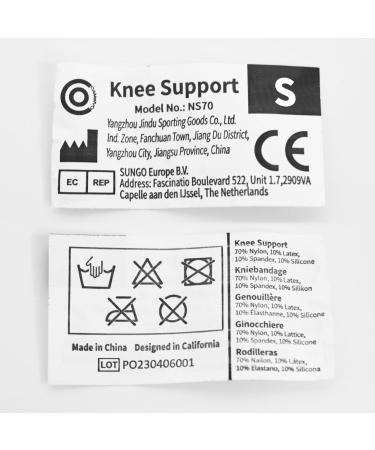 Buy Cambivo Knee Brace S Black/Yellow - Ultimate Support & Comfort | International Shipping Available - Buy Online on GoSupps.com