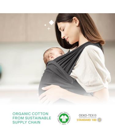 KOALA BABYCARE Baby Sling Carrier Stretchy Baby Wrap Carrier - Grey - Buy Online on GoSupps.com