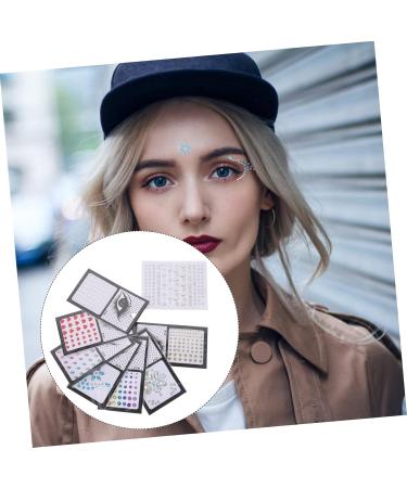 Shop 8 Sheets Mermaid Rhinestone Stickers | Eye Gems & Face Jewels for Halloween & Festivals - International Shipping Available - Buy Online on GoSupps.com