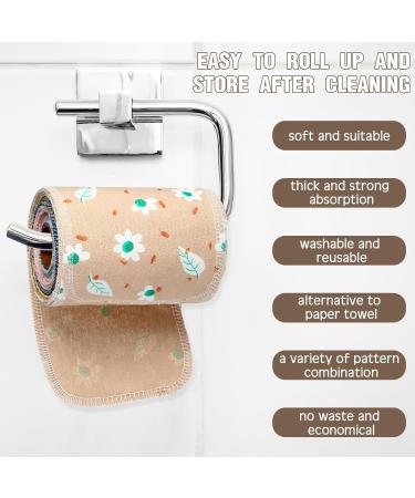 Vitalcozy Reusable Toilet Towels | Washable & Absorbent Cotton Bidet Towels | Eco-Friendly Paperless Wipes for Kitchen & Home - Buy Online on GoSupps.com