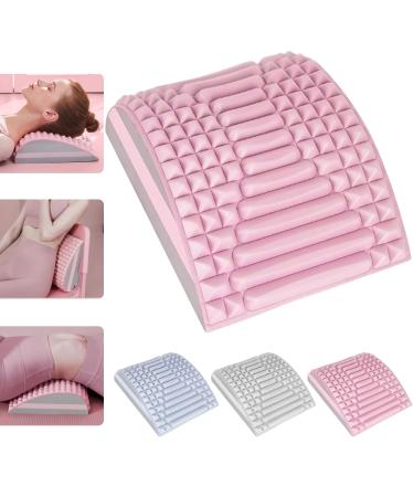 ETIEPORT NACKENUNDRECKTAGE Neck Pillow Neubleben Back extensor massage devices 2 in 1 for Pain Relief Back Neck Cracker for Lower Back Pain Relief Naked Knacker for Relief (Rosa)
