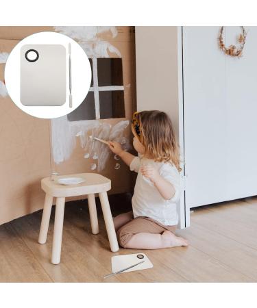 DOITOOL Stainless Steel Cosmetic Makeup Palette | Professional Mixing Tool for Makeup Artists & Nail Art | Durable Spatula for Creams & Colors - Buy Online on GoSupps.com