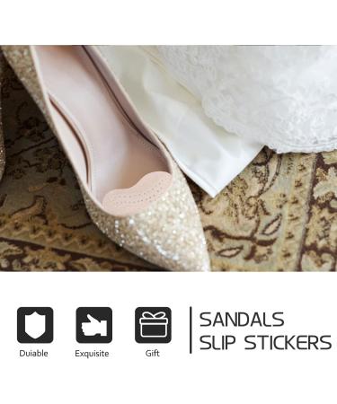5 Pairs Anti Slip Stickers for High Heels - Metatarsal Foot Pads for Women's Sandals - Non-Slip Pigskin Cushion for Comfortable High Platform Sandals - Buy Online on GoSupps.com