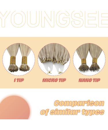 Buy Youngsee Microring Hair Extensions - 45cm Real Blond #18/613 - 50g with Micro Beads for Seamless Volume - Buy Online on GoSupps.com