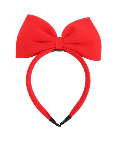 Frcolor Girls Headband with Bow Christmas Headband Big Bow Red