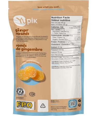 Yupik Ginger Rounds Crystallized 185 g Gluten-Free Kosher Candied Dried Fruits Spicy & Sweet Snacks Perfect for Tea Infusion - Buy Online on GoSupps.com