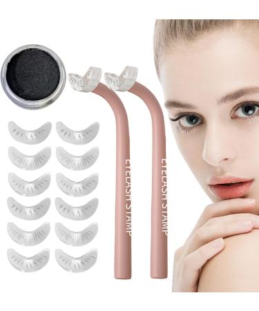 Eye Lashes Beauty Products | Realistic Bottom Lash Stamp Easy to Put On Eyelash Stamps Smudge-Proof Silicone Eyelash Stamp for Bottom Lashes Traveling Home Working Dating Gathering Pink - Buy Online on GoSupps.com