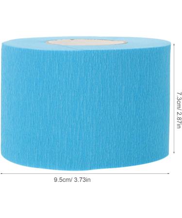 Baluue 5 Rolls Disposable Barber Paper Neck Strips Stretchy Paper Neck Bands Hairdressing Neck Paper Tissue Roll for Salon Haircut Coloring Perming Sky-Blue - Buy Online on GoSupps.com