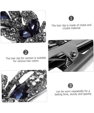 FRCOLOR Clips Rhinestone Barrettes for Women Decorate Metal Mother Hair - Buy Online on GoSupps.com