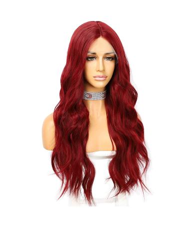 Red Tip Wavy Synthetic Wig for Women | 24-Inch 13x3 Long Wig - Shop Now! - Buy Online on GoSupps.com