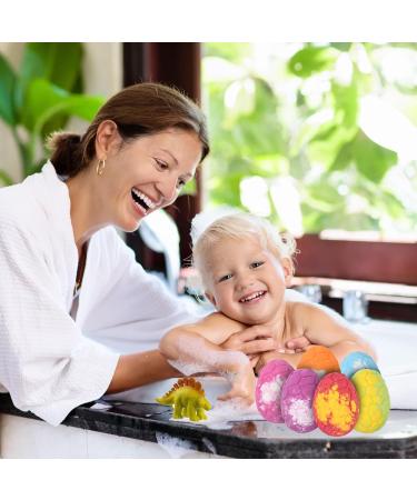 Bezavea 6 Pack Bath Bombs for Kids with Surprise Dinosaurs Toys Inside Handmade Large Bath Bombs Gift Set Natural Essential Oil SPA Bath Fizzies Set Christmas Birthday Gifts for Boys Girls - Buy Online on GoSupps.com