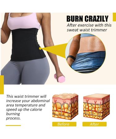 SDKSEOM Sweat Waist Trimmer Sauna Belt for Women - Plus Size Small-Medium - Upgrade Blue for Belly Fat Loss - Buy Online on GoSupps.com