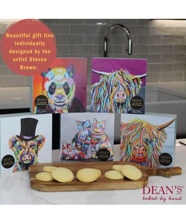 Deans Scottish All Butter Shortbread Biscuit Gift Tin - 150g Reusable Steven Brown 'Baby McCoo' Assortment of delicious snacks irresistible luxury biscuits. - Buy Online on GoSupps.com