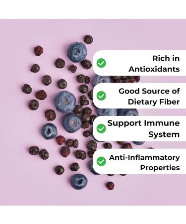 Dried Blueberries Premium Quality Non-GMO Gluten-Free Naturally Sweet and Nutritious Fruit for Snacking Baking and Cooking No Additives or Preservatives (454 g) - Buy Online on GoSupps.com