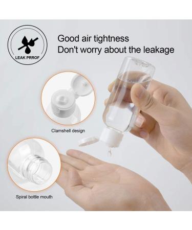 TSA Approved 2oz Travel Bottles - 30 Leak Proof Squeeze Bottles with Flip Cap - Buy Online on GoSupps.com