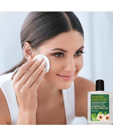 Desert Essence Manuka & Tea Tree Oil Blend - 4 fl oz | Gluten-Free, Vegan, Cruelty-Free | Soothing, Irritation-Reducing Formula for Sensitive and Blemish-Prone Skin - Buy Online on GoSupps.com