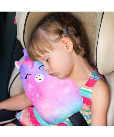 Basumee Unicorn Seat Belt Covers for Kids - Seatbelt Pillow & Head Support for Child | Multi-Coloured - Buy Online on GoSupps.com