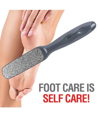 Probelle Double Sided Multidirectional Nickel Foot File Callus Remover - Instantly Reduce Calluses and Corns to Powder, Safe Tool (Dark Grey) - Buy Online on GoSupps.com