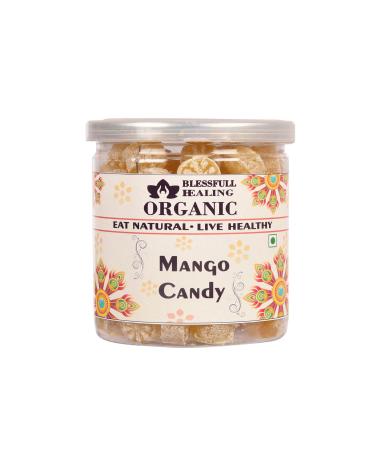 Blessfull Healing Organic Mango Candy 400 Gram Airtight Container (Packing May Vary)