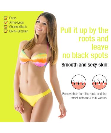 Waxfans Transparent Wax Beads for Hair Removal - 1.1lb Brazilian Bikini Waxing Beads (4 pack) - Buy Online on GoSupps.com