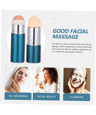 WOONEKY Volcanic Stone Oil-absorbing Ball Oil Roller Face Roller Oil Blotting Roller Face Oil Powder Puff 8.30X2.30X2.30CM Blue - Buy Online on GoSupps.com