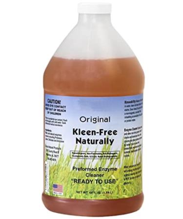 Preformed Enzyme Cleaner Enzyme Solution Multi-Purpose Cleaner Laundry Additive and More - Ready-To-Use - Original Scent - 64oz