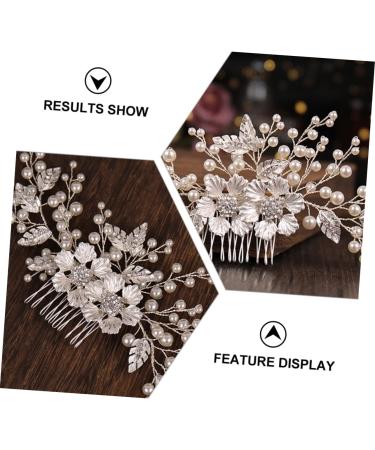 FRCOLOR Flower Comb Bridesmaids Hair Bridal Comb Headdress Floral Crystal Hair Comb Vintage Bridal Hair Flower Crystal Bridal Hair Comb Bride Wedding Hair Comb Miss Zinc Alloy Abs Flowers - Buy Online on GoSupps.com