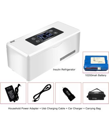 Portable Insulin Cooler Box 2-18 Constant Temperature Mini Medicine Refrigerator Insulin Cooler Travel Box With Alarm System Used For No Battery - Buy Online on GoSupps.com