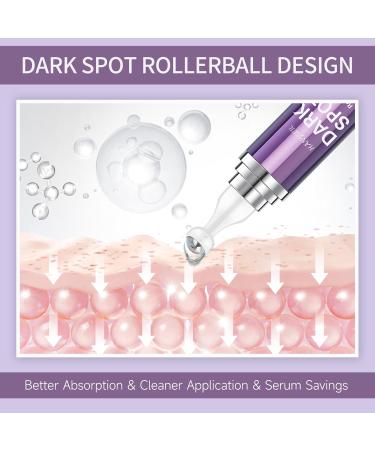 HANYWIL Dark Spot Remover for Face and Body Dark Spot Corrector Serum Age Spot Sun Spot Freckles Brown Spot Remover Melasma Treatment for Face Skin Care Serum with Roller - Buy Online on GoSupps.com