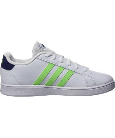 adidas Kids Grand Court K Gymnastics Shoes - Ftwbla/Versol/Azuosc - 5 UK - Buy Online on GoSupps.com