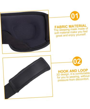 Masque de Sommeil Bandeau pour Yeux Masque Nuit Sommeil Cache-yeux Dormir Paisiblement sans Pression Voyages Maison - Buy Online on GoSupps.com