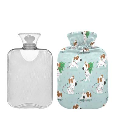 KCL Deci hot bottle with cover Christmas funny white dog 2l hot water bottle hot water bag for foot warmer pain relief hot and cold therapy cramps