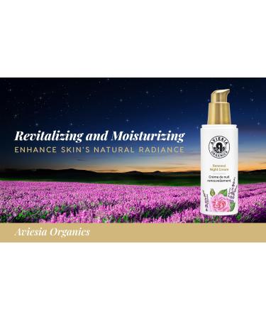 Aviesia Organics Renewal Night Cream - USDA Certified- NO Alcohol. NO Parabens. NO Artificial Fragrance. Deep Moisturizer for Hydrating.Repairing.Replumping .Perfect for dry skin (60ML) 1.7 Fl Oz (Pack of 1) - Buy Online on GoSupps.com