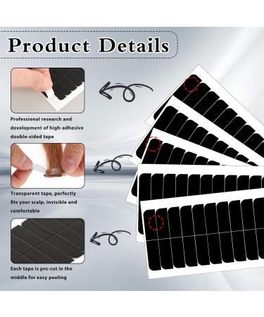 Hair Tape for Extensions 180 Pieces Replacement Hair Extension Tapes for Hair Extensions Double Sided Tape In Tape Replacement Pre-Cut Hair Extension Tape Tabs for Wigs Supplies 4 0.8 cm (Black) - Buy Online on GoSupps.com