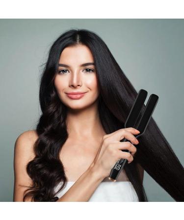 Travel-Friendly Curling Straightener & Hair Styling Brush | 6 Heat Settings Frizz Control | Professional Dual-Purpose Comb for Salon & Home Use - Buy Online on GoSupps.com