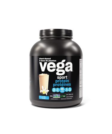 Vega Sport Protein Vegan Protein Powder Vanilla (45 Servings) BCAAs Amino Acid Keto Friendly Tart Cherry Gluten Free Non GMO Pea Protein for Women and Men (Pack of 1) (Packaging May Vary) Vanilla 45 Servings (Pack of 1)