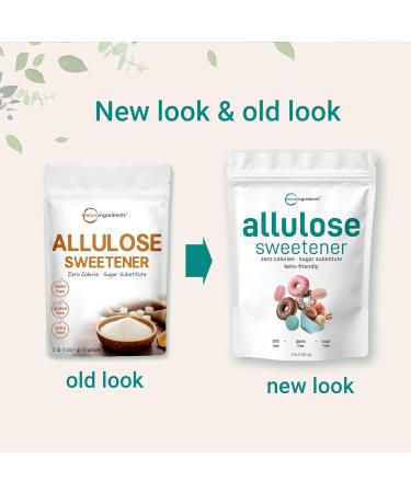 Allulose Sweetener 3 Pounds (48 oz) - Zero Calorie Plant-Based Sugar Alternative for Coffee, Drinks, Tea, Cooking, Baking - Keto and Vegan Friendly - Buy Online on GoSupps.com