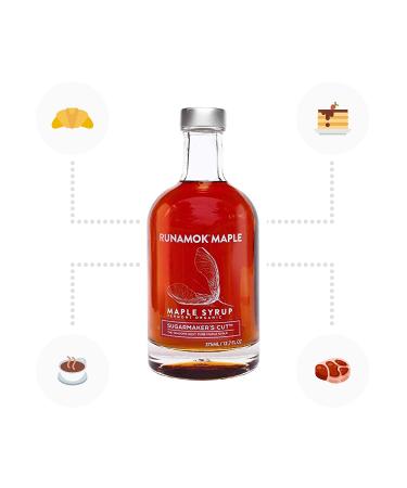 Runamok Maple Sugarmaker's Cut - Traditional Grade A Maple Syrup | Amber Color, Rich Taste | 100% Natural 25.36 Fl Oz - Classic Pancakes & Breakfast Syrup - Buy Online on GoSupps.com