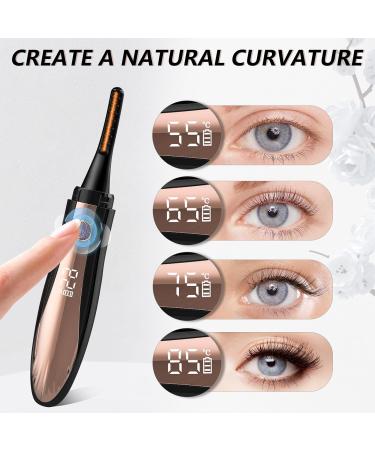 Heated Eyelash Curlers - Rechargeable Electric Lash Curler with 4 Temperature Modes | Perfect Gift for Women | International Shipping Available - Buy Online on GoSupps.com