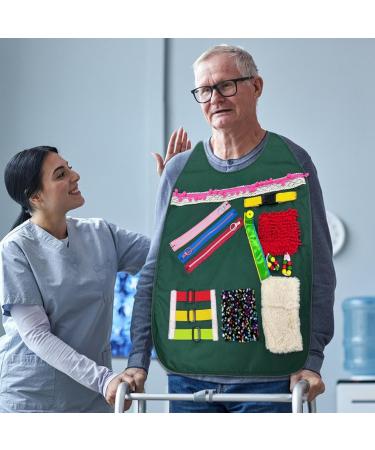 Sensory Aprons | Dementia Activities For Seniors - Elderly Dementia Care Products Grandma People With Poor Memories Apron Fidget Toy - Buy Online on GoSupps.com