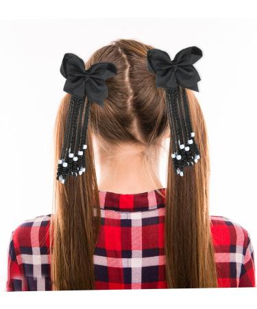 Abaodam Hair Accessories Wigs Bowknot Beaded Ponytail Long Ponytail Extension Braided Ponytail Extension for Women Diy Hair Extensions Braiding Hair To Weave Women's Extend Chemical Fiber As Shown 01 29X16CM - Buy Online on GoSupps.com