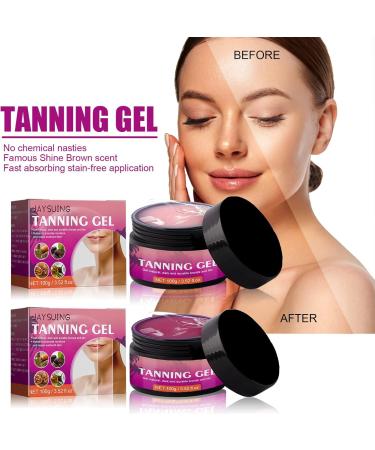 Intensive Tanning Luxe Gel 100G Peach Flavor Brown Tanning Gel Brown Premium Tanning Accelerator Cream Self Tanner Oil Tanning Accelerator Gel Effective in Sunbeds Outdoor Sun(TZWMHNJ) - Buy Online on GoSupps.com