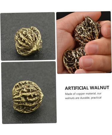 Ibasenice Copper Walnut Massage Balls - Manual Foot & Body Massager | Chinese Massage Balls for Relaxation & Exercise - Buy Online on GoSupps.com