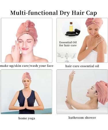 Domxies Microfiber Hair Towel Wrap - Ultra Absorbent Fast Drying Towel for Long, Curly, Thick, Frizzy Hair (Grey) - Buy Online on GoSupps.com