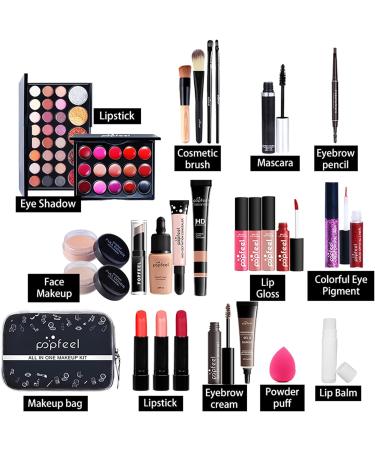CHSEEO All-in-One Makeup Kit Pro Gift Set - Lip Gloss, Blush, Eyeshadow Palette & Brushes - Highly Pigmented Cosmetics #4 - Buy Online on GoSupps.com
