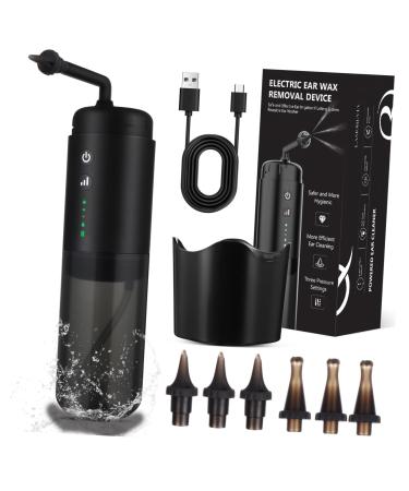 SOLUSTRE Automatic Electric Ear Cleaner Spray Ear Wax Removal Kit Pressure Modes Portable Design Multiple Nozzles Travel