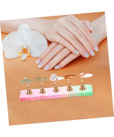 minkissy 3 Sets Artificial Nails Display Holder Fake Nails Display Holder Fake Nail Tips Training Nail Stands Nail Holder for Painting Nails Crystal Stand Acrylic With Base - Buy Online on GoSupps.com