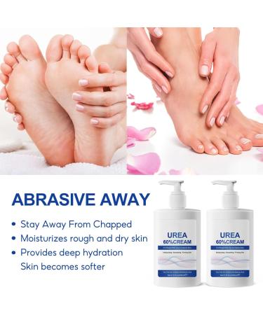 60% Urea Cream - Cracked Heel Repair Cream For Feet and Hand - Foot Cream for Cracked Heels and Dry Skin - Urea Cream 60 Percent for Feet - Maximum Strength for Hand Foot and Body Care - Buy Online on GoSupps.com